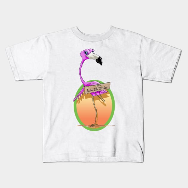 Tastes Like Chicken Kids T-Shirt by buckbegawk